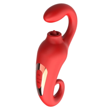 Silikonowy stymulator łechtaczki Merfi liżący języczek 10 wibracji USB