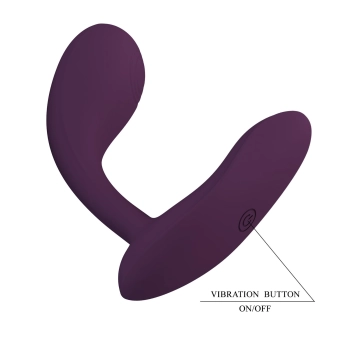 Wibrator silikonowy Pretty Love Baird fioletowy z aplikacją 12 funkcji