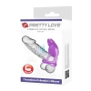 Pierścień erekcyjny wibrujący Pretty Love Silas czarny 7 trybów