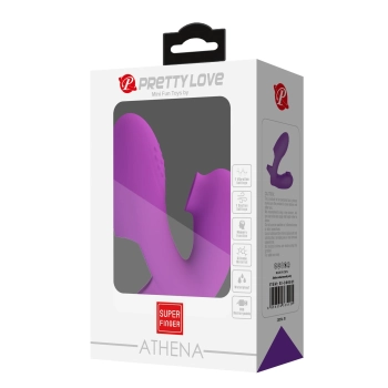 Wibrator na palec silikonowy Pretty Love Athena fioletowy