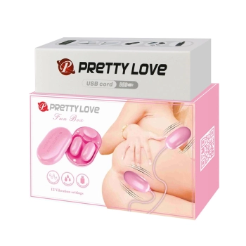 Mini wibrator Pretty Love Fun Box różowy 12 funkcji