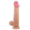 Dildo realistyczne Baile Sliding Skin cieliste giętkie 24 cm z przyssawką