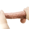 Dildo realistyczne Baile Sliding Skin cieliste giętkie 24 cm z przyssawką