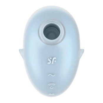 Stymulator łechtaczki Satisfyer Cutie Ghost niebieski USB wodoodporny