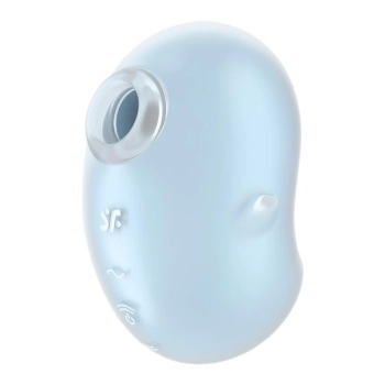 Stymulator łechtaczki Satisfyer Cutie Ghost niebieski USB wodoodporny