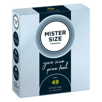 Mister Size 49mm pack of 3