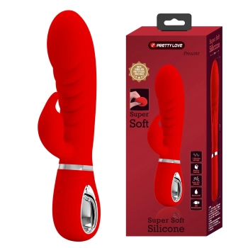 Wibrator króliczek Pretty Love Prescott czerwony 7 funkcji