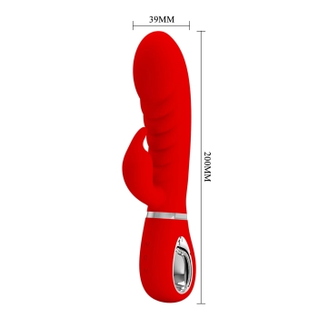 Wibrator króliczek Pretty Love Prescott czerwony 7 funkcji