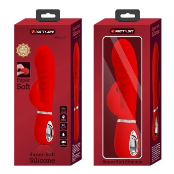 Wibrator króliczek Pretty Love Prescott czerwony 7 funkcji