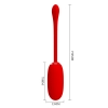 PRETTY LOVE - JULIUS EGG Red 12 function vibrations