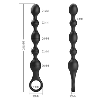Wibrator analny koralikowy Pretty Love Van silikonowy 10 trybów USB