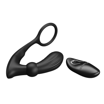 PRETTY LOVE - Warren Black, 12 vibration functions 12 pulse wave settings Wireless remote control