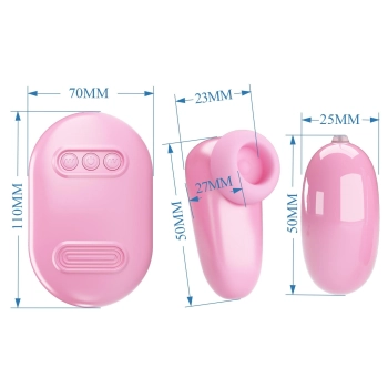 Wibrujące jajko Pretty Love Magic Box różowe 12 wibracji 7 stukania USB