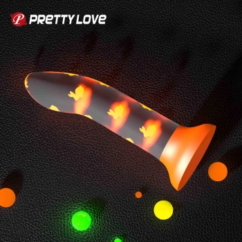 Dildo analne świecące Pretty Love Magical Nightfall z przyssawką