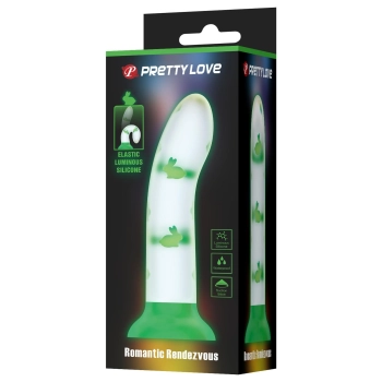 Dildo analne świecące silikonowe Pretty Love z przyssawką