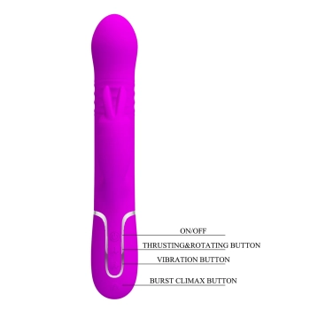 PRETTY LOVE - Twinkled Tenderness Purple, 7 vibration functions 4 rotation functions 4 thrusting settings