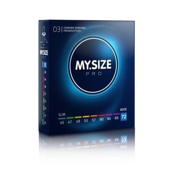 Prezerwatywy cienkie XXL MY.SIZE PRO 72 mm 3 szt