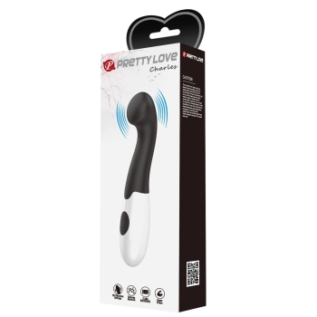 Wibrator silikonowy Pretty Love Charles czarny 30 wibracji