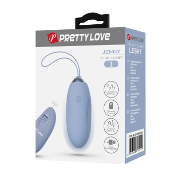 PRETTY LOVE - JENNY Dream chaser 1, Blue, Wireless remote control 12 vibration functions