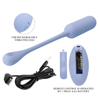 PRETTY LOVE - LECHIES  Dream chaser 5, Blue, Wireless remote control 12 vibration functions Memory function