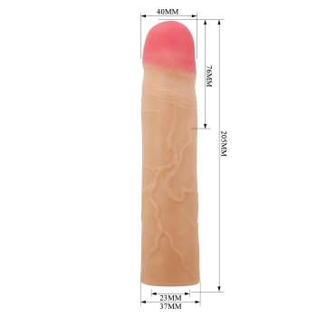 Przedłużka na penisa Pretty Love Kylian Flesh realistyczna 76 mm