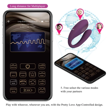 PRETTY LOVE - Aari, 10 vibration functions Mobile APP Long-distance Control 10 thumping functions