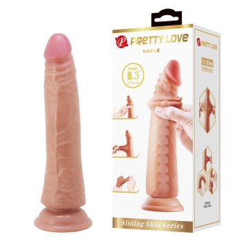 Dildo realistyczne Pretty Love Kable z ruchomą skórą 21 cm