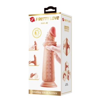 Dildo realistyczne Pretty Love Kable z ruchomą skórą 21 cm