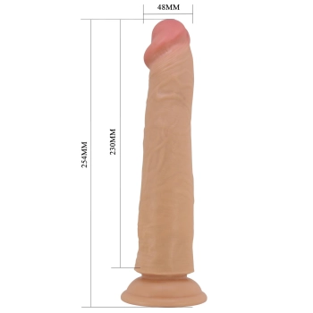 Dildo realistyczne Pretty Love Sharife 25 cm z przyssawką giętkie TPR