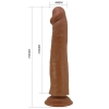 Realistyczne dildo Pretty Love Sharife ruchoma skóra 25 cm