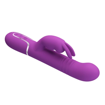 Wibrator króliczek Pretty Love Coale fioletowy 7 wibracji rotacja pchnięcia