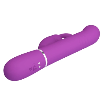 Wibrator króliczek Pretty Love Coale fioletowy 7 wibracji rotacja pchnięcia