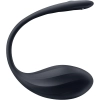 Jajko wibrujące prążkowane Satisfyer Ribbed Petal czarne