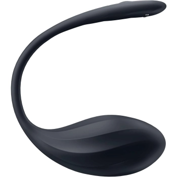 Jajko wibrujące prążkowane Satisfyer Ribbed Petal czarne