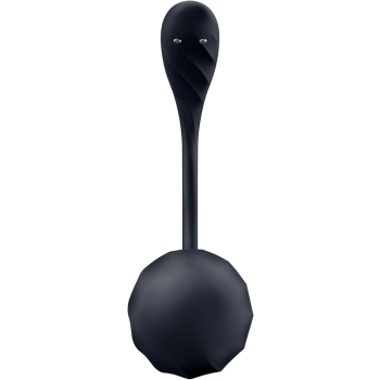 Jajko wibrujące prążkowane Satisfyer Ribbed Petal czarne