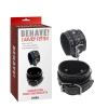 Kajdanki regulowane Behave PU czarne 30.5 cm
