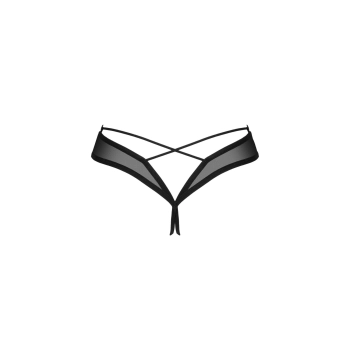 Stringi otwarte Roxelia Obsessive czarne XL/2XL