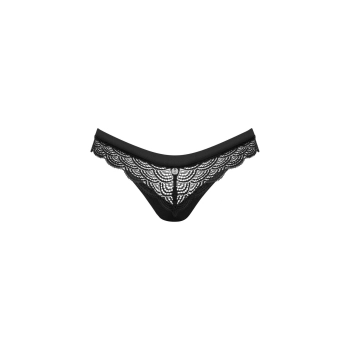 Figi otwarte koronkowe Obsessive Chemeris czarne XS/S