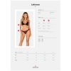 Czarny transparentny komplet bielizny Latinesa Obsessive XS/S