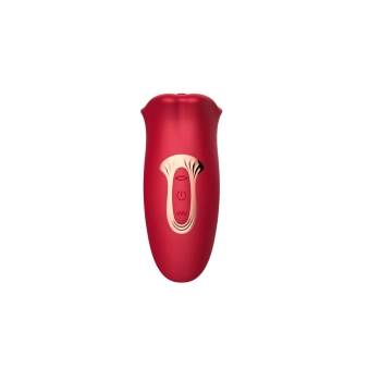 Stymulator łechtaczki z języczkiem B Series Cute czerwony USB
