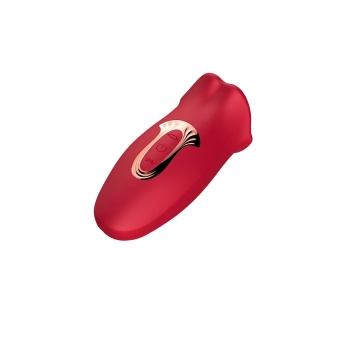 Stymulator łechtaczki z języczkiem B Series Cute czerwony USB