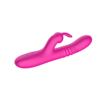 Wibrator króliczek B Series Cute silikonowy różowy USB wodoodporny