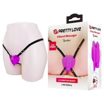 Stymulator łechtaczki Pretty Love Heartbeat 10 wibracji