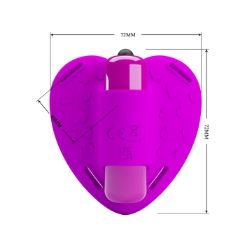Stymulator łechtaczki Pretty Love Heartbeat 10 wibracji