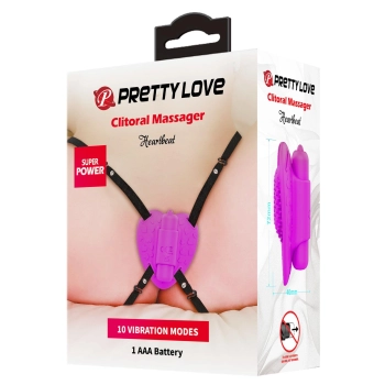 Stymulator łechtaczki Pretty Love Heartbeat 10 wibracji