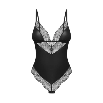 Body Obsessive Lobellis czarne z koronką XL/2XL