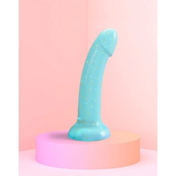 Dildo realistyczne silikonowe Nightfall Love to Love niebieskie 14 cm