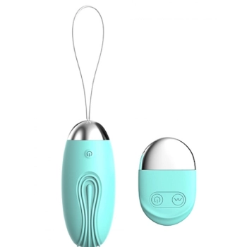 Wibrujące jajko zdalne Argus miętowozielone USB 8 cm