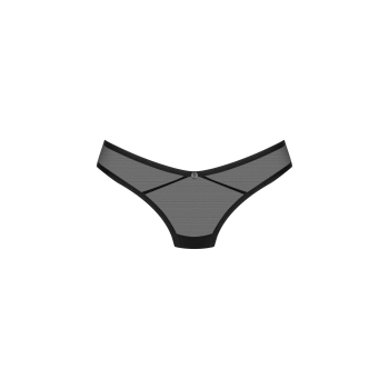 Stringi otwarte Obsessive Glandez czarne XL 2XL
