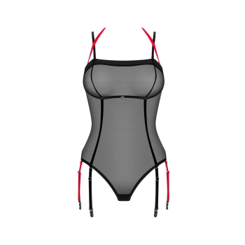 Body erotyczne Obsessive Glandez czarne M/L